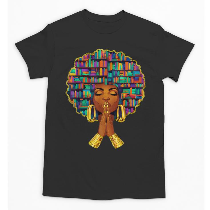 History Month Afro Women Book Lover Librarian Teacher Unisex T-Shirt