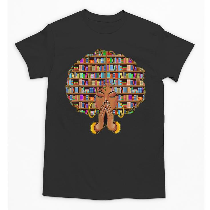 History Month Afro Women Girls Book Lover Librarian Unisex T-Shirt