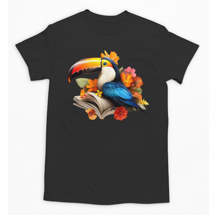 Toucan Reading Book Unisex T-Shirt