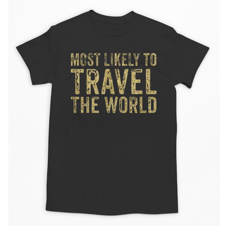 Travel Themed Graduation Tshirt Unisex T-Shirt
