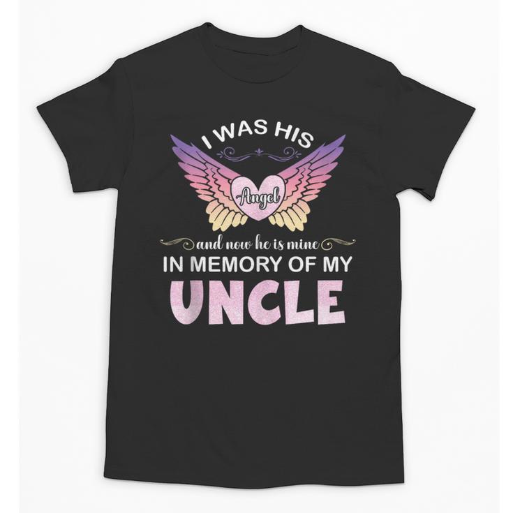 Uncle Angel In My Memory Cute Family Remembrance Match Unisex T-Shirt