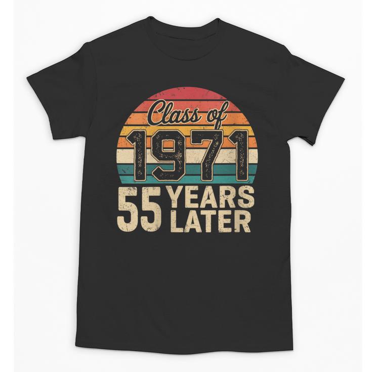Vintage Class Of 1971 55 Years Later Reunion 55th Graduation Unisex T-Shirt