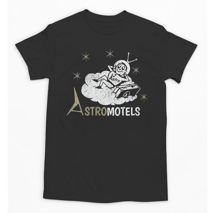 Vintage Hotel Matchbook Astro Motels 50s Retro Spaceman Unisex T-Shirt
