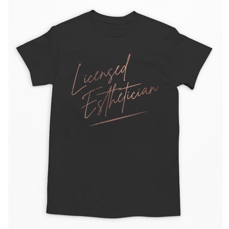 Vintage Licensed Esthetician Graduation Licensed Esthetician Unisex T-Shirt