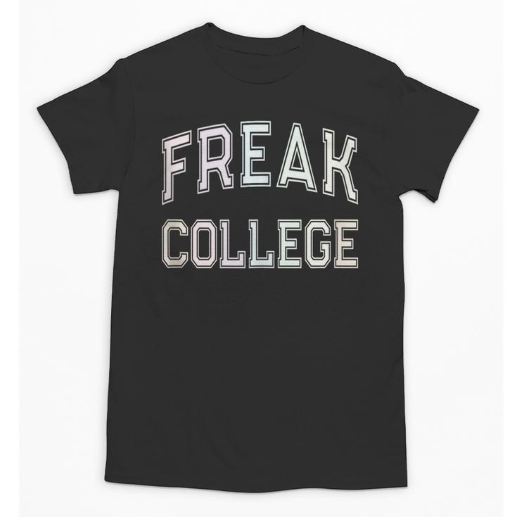 Vintage Sarcastic FREAK COLLEGE Introvert Anti Social Unisex T-Shirt