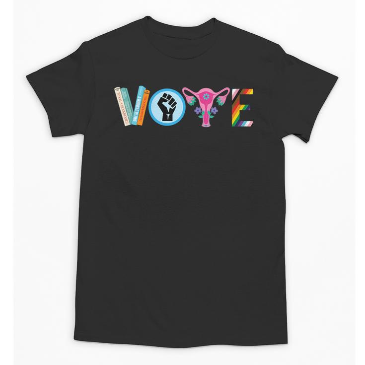 Vote Reproductive Right BLM Political Activism Lgbtq Book Unisex T-Shirt