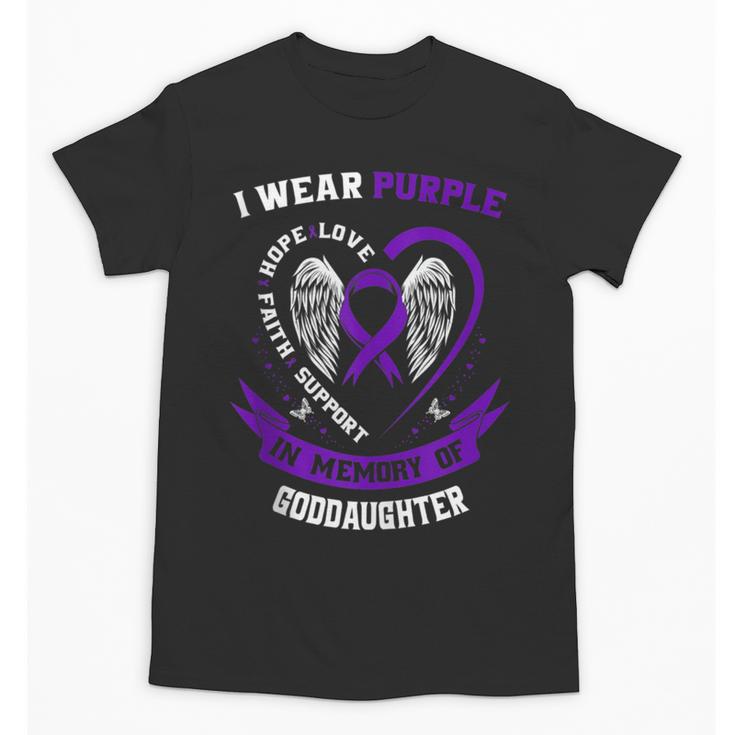 I Wear Purple In Memory Of My Goddaughter Epilepsy Awareness Unisex T-Shirt
