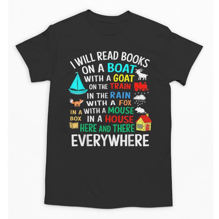 I Will Read Books On A Boat & Everywhere Unisex T-Shirt