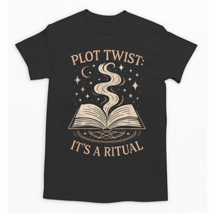 Witchy Book Club Pagan Reader Occult Fiction Coven Ritual Unisex T-Shirt