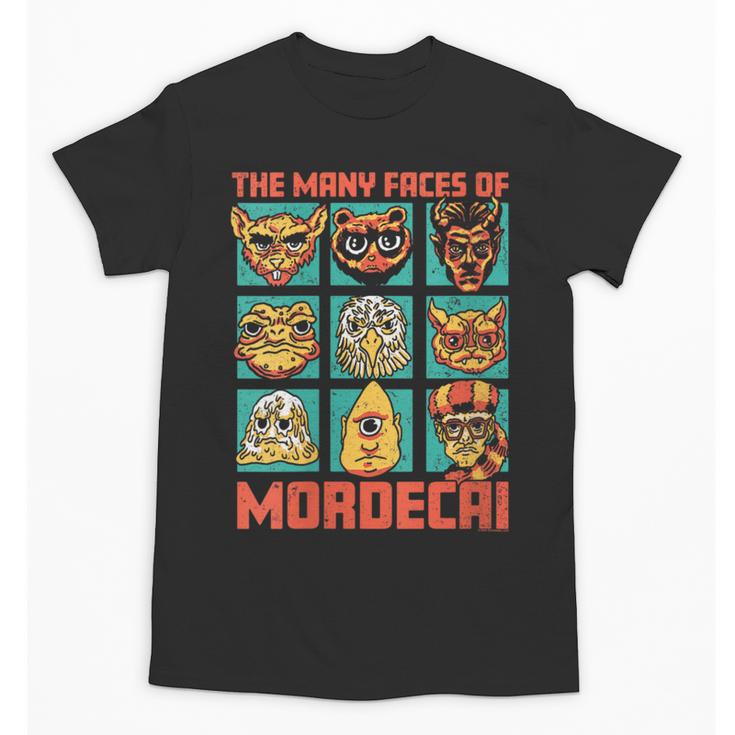 Women's DCC Many Faces Of Mordecai Grid Gamer Series Book Unisex T-Shirt