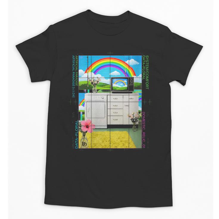 Women's Frutiger Aero Aesthetic Rainbow Glitch Art Unisex T-Shirt