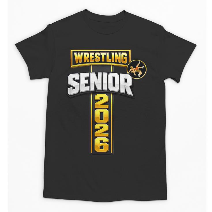 Wrestling Senior Night Senior 2026 Faith Cross Graduation Unisex T-Shirt