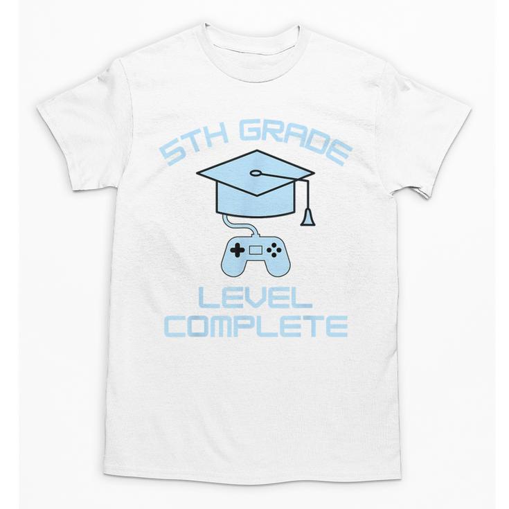 5th Grade Level Complete Fifth Grade Gamer Graduation Day Unisex T-Shirt