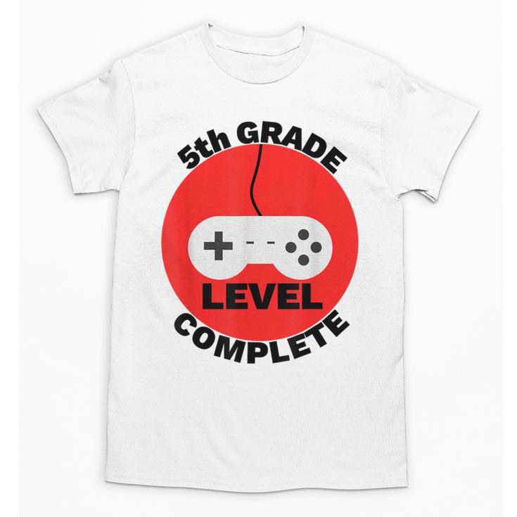 5th Grade Level Complete Gamer Graduation Unisex T-Shirt