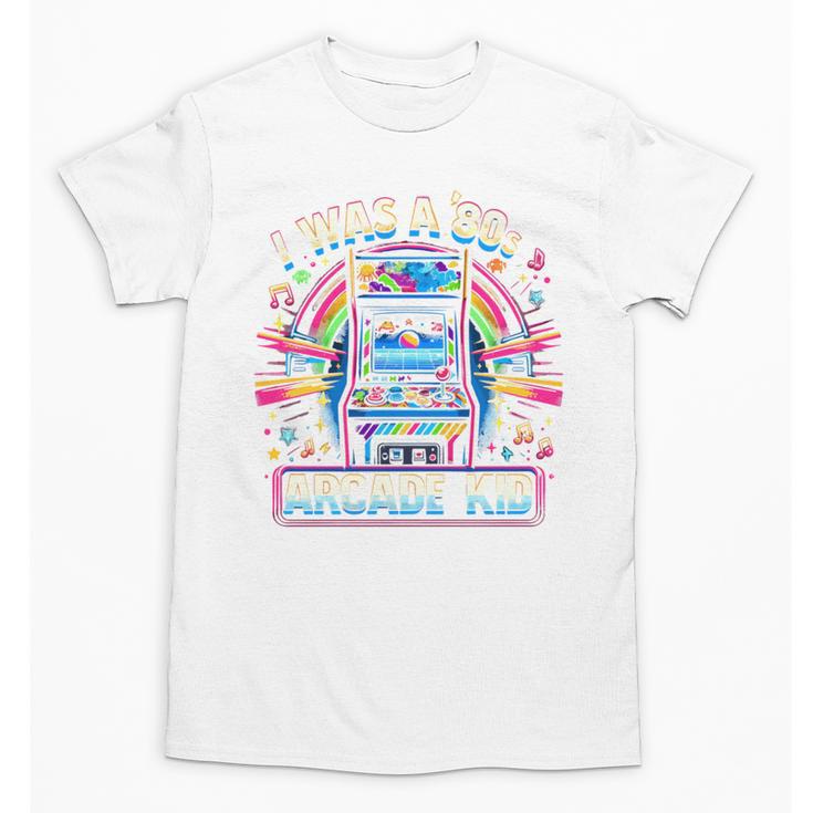 80s Arcade Kid Vintage Gamer Nostalgia Unisex T-Shirt