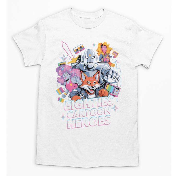 80's Cartoon Heroes Apparel For Retro Nostalgia Fans Unisex T-Shirt
