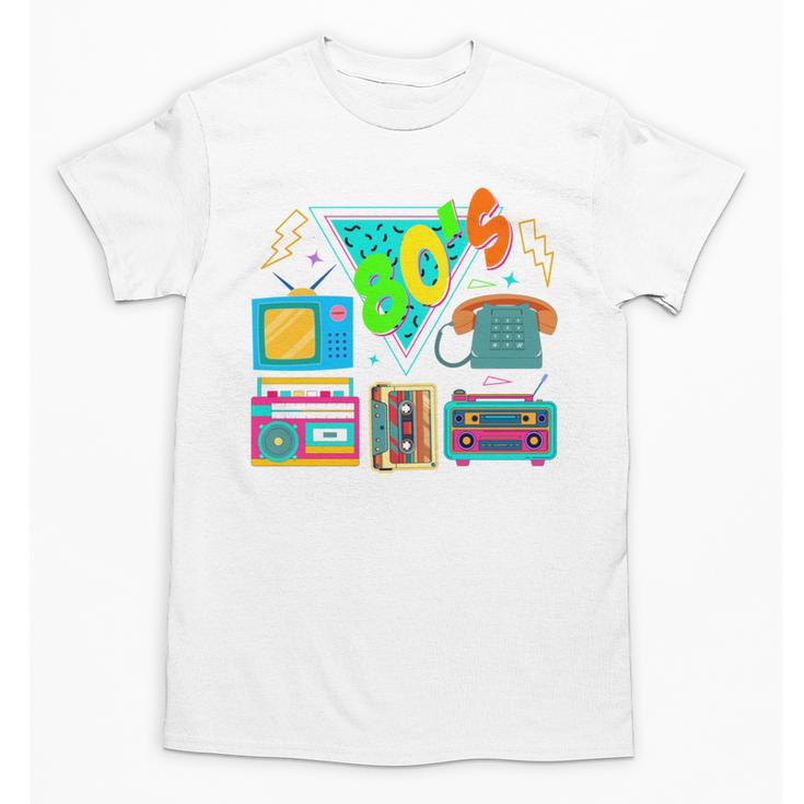 80's Vintage Cassette Tape Nostalgia Mixtape Era 1980s Retro Unisex T-Shirt