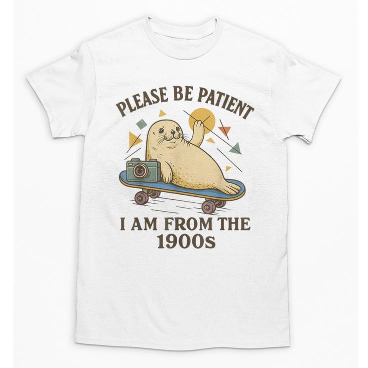 90s Manatee Humor Please Patient I'm From The 1900s Unisex T-Shirt