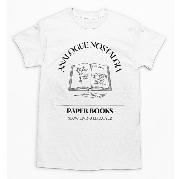 Analogue Nostalgia Paper Books Book Graphic Unisex T-Shirt
