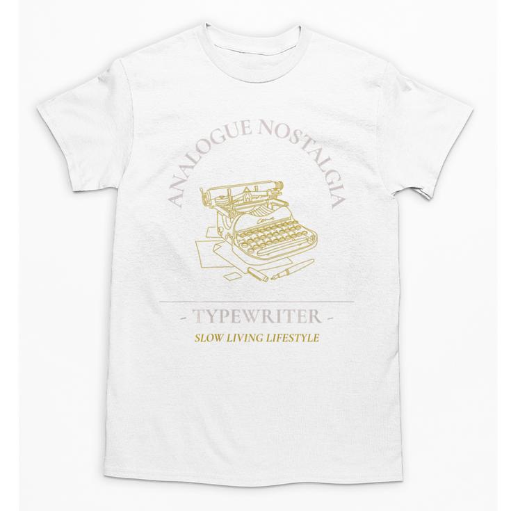 Analogue Nostalgia Typewriter Graphic Premium Tri-Blend Unisex T-Shirt
