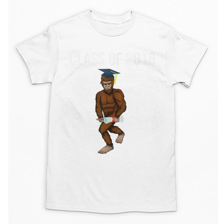 Bigfoot Graduation Shirt Class Of 2018 College Boys Unisex T-Shirt