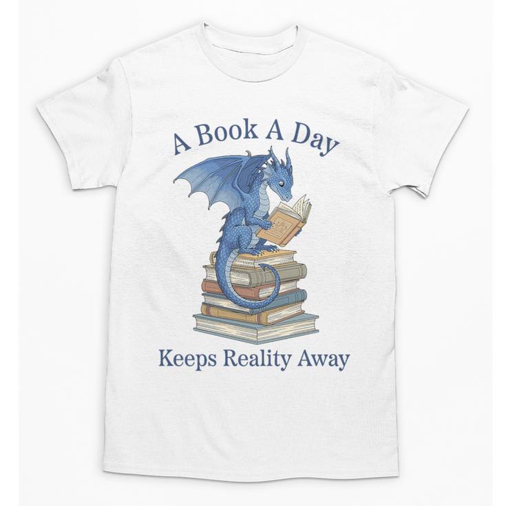 A Book A Day Keeps Reality Away Premium Tri-Blend Unisex T-Shirt