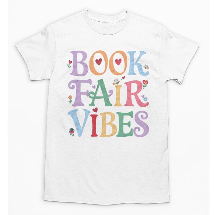 Book Fair Vibes Groovy Retro Reading Unisex T-Shirt