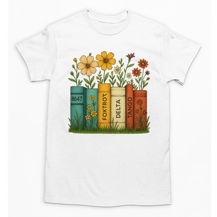 Book Flower 8647 Foxtrots Deltas Tangos Unisex T-Shirt