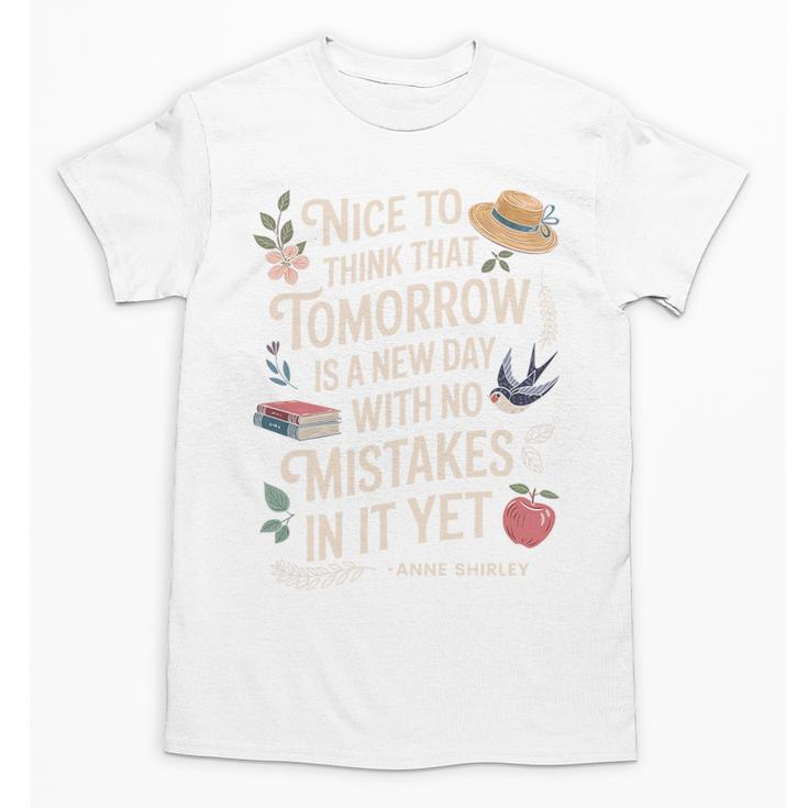 Book Lover Tomorrow Quote Anne Shirley Premium Tri-Blend Unisex T-Shirt