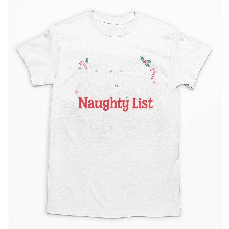 My Book Preference Naughty List Readers Christmas Joke Unisex T-Shirt