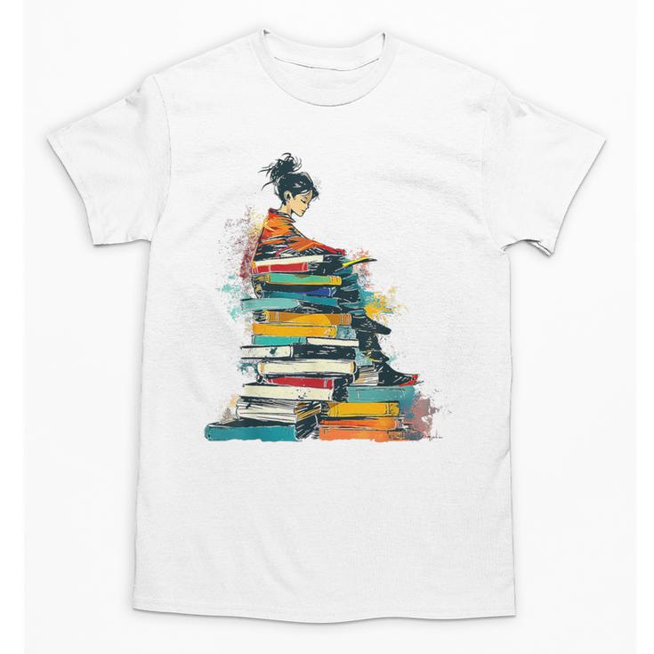 Books Abstract Artist Women Art Painting Books Unisex T-Shirt