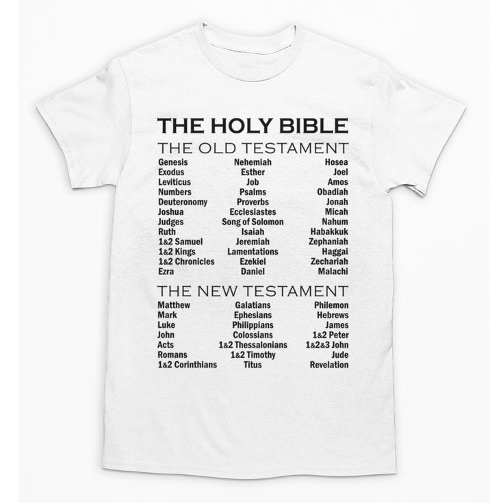 The Books Of The Bible Old And New Testament Complete List Unisex T-Shirt