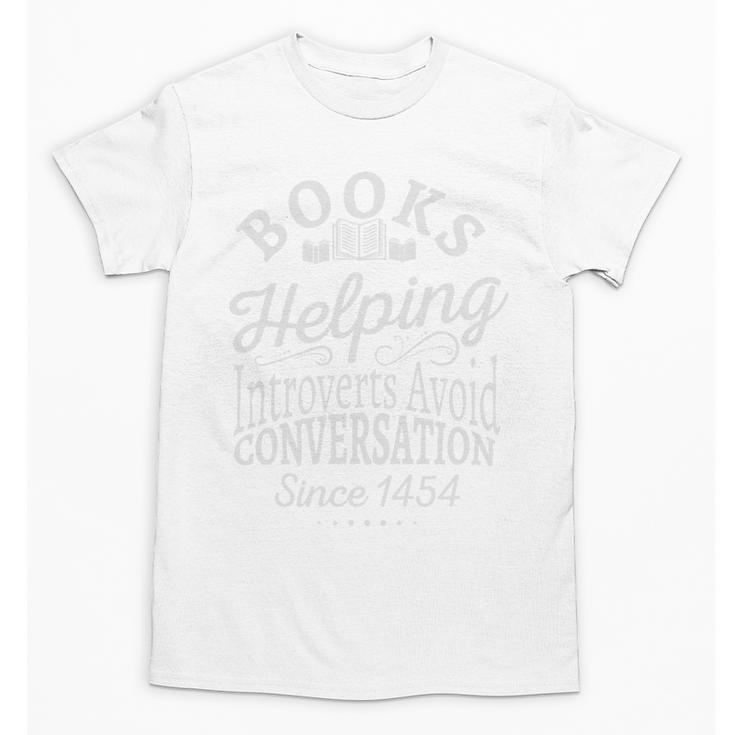 Books Helping Introverts Avoid Conversation Apparel Premium Tri-Blend Unisex T-Shirt Books Helping Introverts Avoid Conversation Apparel Premium Tri-Blend Unisex T-Shirt