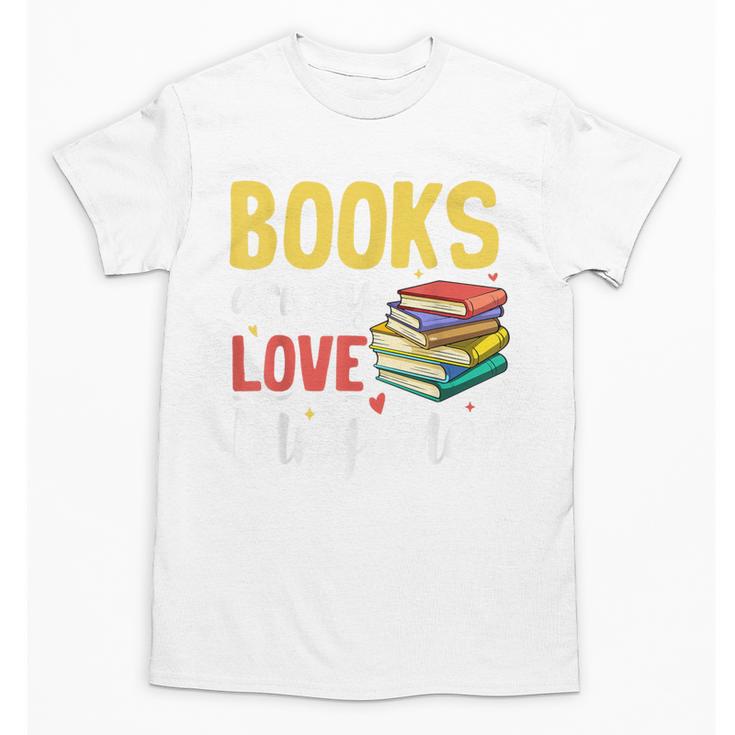 Books Are My Love Language Stack Unisex T-Shirt