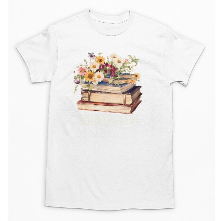 Booktrovert Vintage Wildflowers Books For Book Lovers Unisex T-Shirt