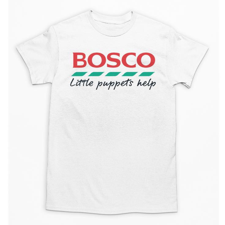 Bosco Little Puppets Help Irish Nostalgia Retro 80s Premium Tri-Blend Unisex T-Shirt