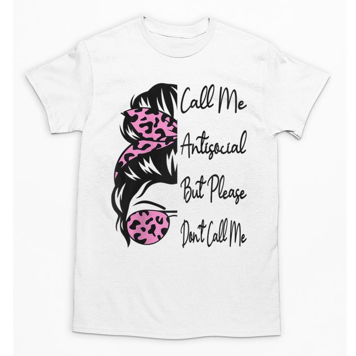 Call Me Antisocial But Please Don't Call Me Introvert Raglan Baseball Tee Unisex T-Shirt