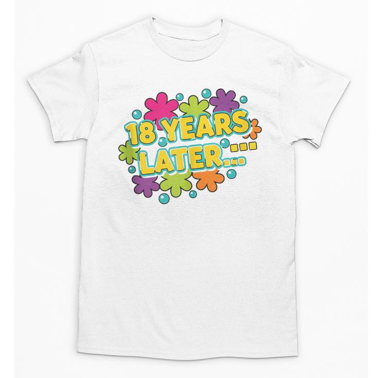 Cartoons Retro 18 Years Later Groovy Pop Art Nostalgia Unisex T-Shirt