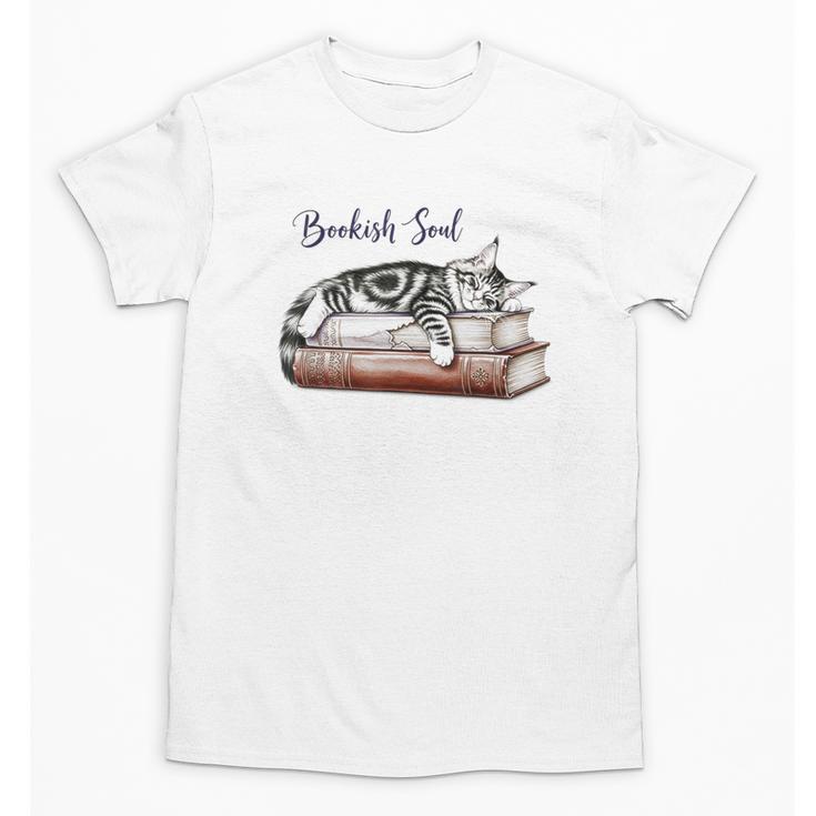 Cat Life Books And Cats Cat Lover Cat Mom Book Lovers Unisex T-Shirt