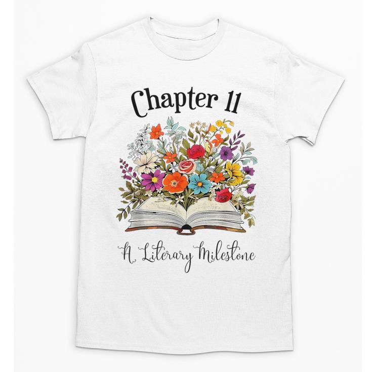 Chapter 11 Years Old 11th Birthday Wildflower Book Lover Unisex T-Shirt
