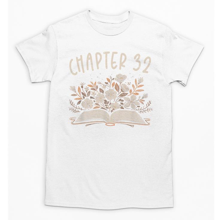 Chapter 32nd Birthday Bookworm 32 Years Old For Book Lovers Unisex T-Shirt