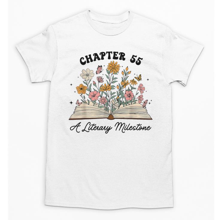 Chapter 55 A Literary Milestone 55th Birthday Book Lovers Unisex T-Shirt