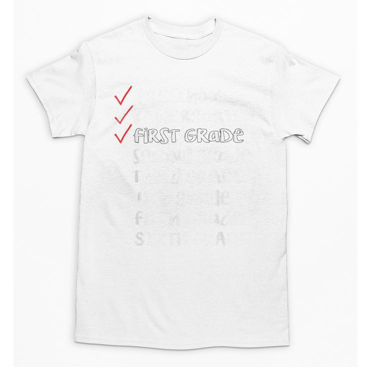 Checklist 1st Grade Class Of 2031 Shirt Graduation Unisex T-Shirt
