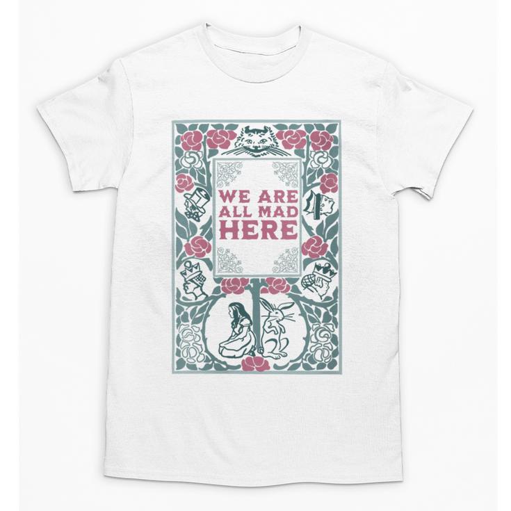 Cheshire Cat Alice In Wonderland Vintage Book Unisex T-Shirt