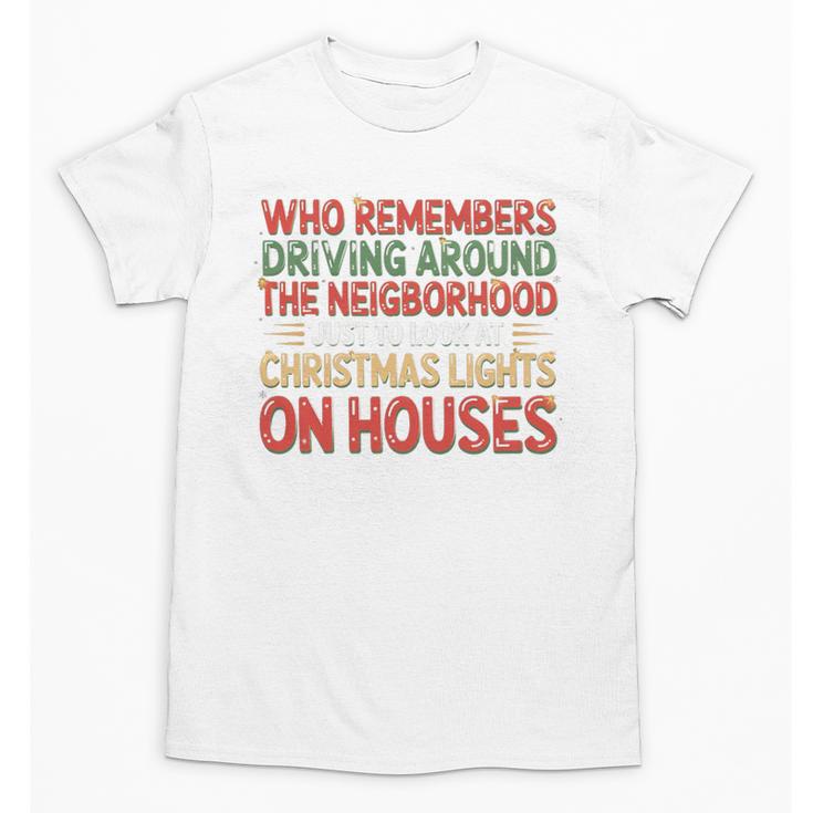 Christmas Lights Nostalgia – Holiday Memory Christmas Spirit Premium Tri-Blend Unisex T-Shirt