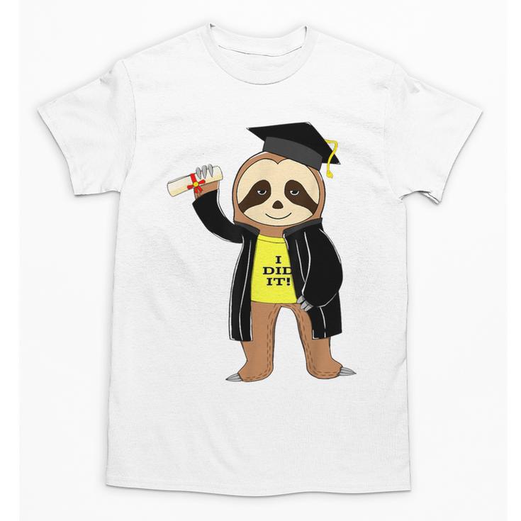 Class Of 2022 Sloth Graduation Masters College High School Unisex T-Shirt