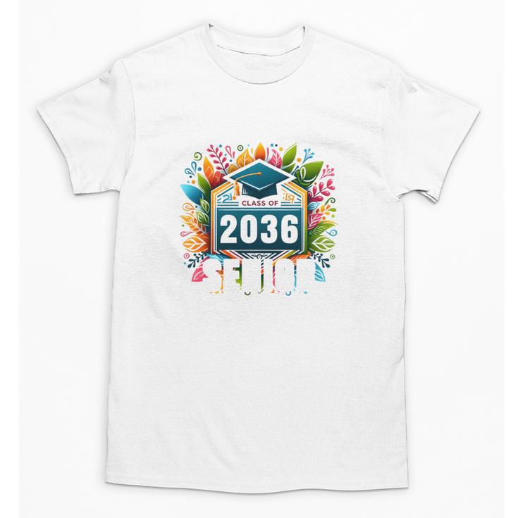 Class Of 2036 Graduation School Vintage Senior 2036 Unisex T-Shirt