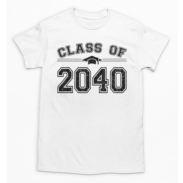 Class Of 2040 Grow With Me Graduation First Day Of School Unisex T-Shirt