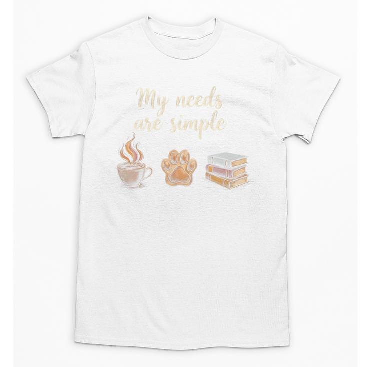 Coffee Paw Print Book Lover Reading Simple Life Bookworm Premium Tri-Blend Unisex T-Shirt