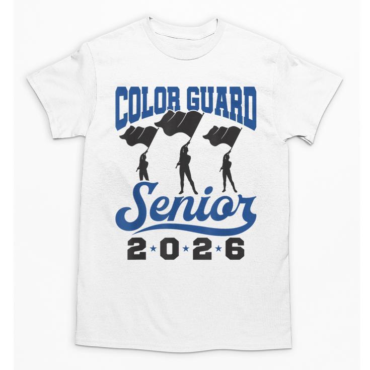 Color Guard Senior 2026 Flags Marching Band Graduation Grad Unisex T-Shirt